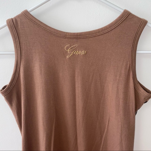 GUESS LEOPARD PRINT BROWN DRESS - Picture 6 of 9